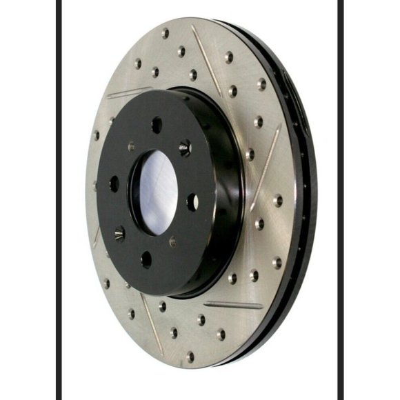 Power Slot Other - StopTech 127.40068R Sport Drilled & Slotted Rear Right Disc Brake Rotor NEW